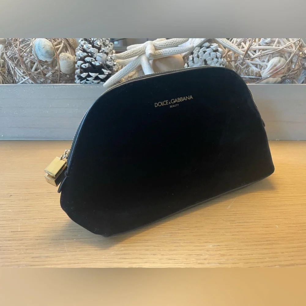 DOLCE & GABBANA BEAUTY BLACK VELVET NEW COSMETIC CASE